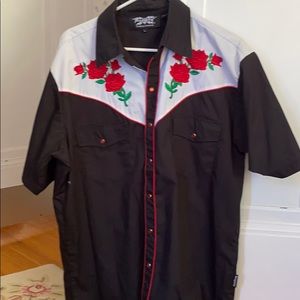 Men’s rose cowboy shirt